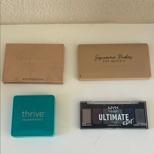 Makeup Palette Bundle - Thrive, NYX,KKW and Artist Couture